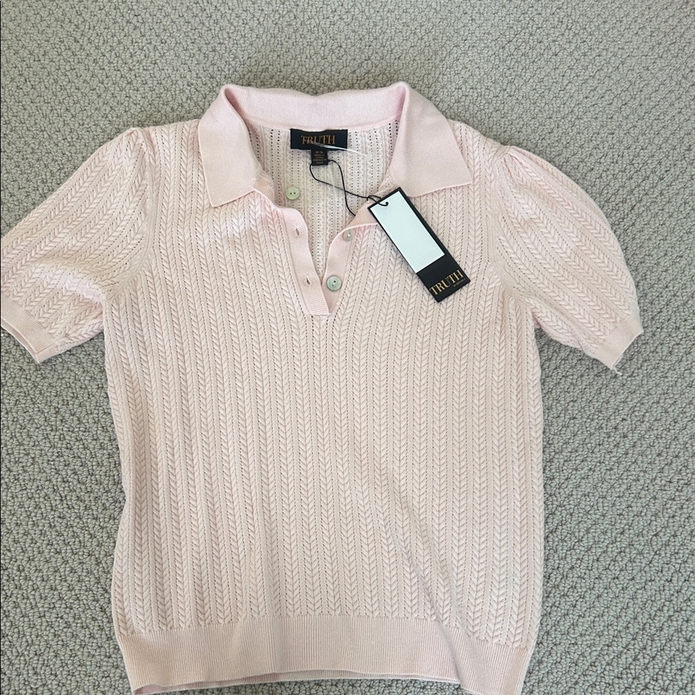 Truth Blush Pink Knit Sweater